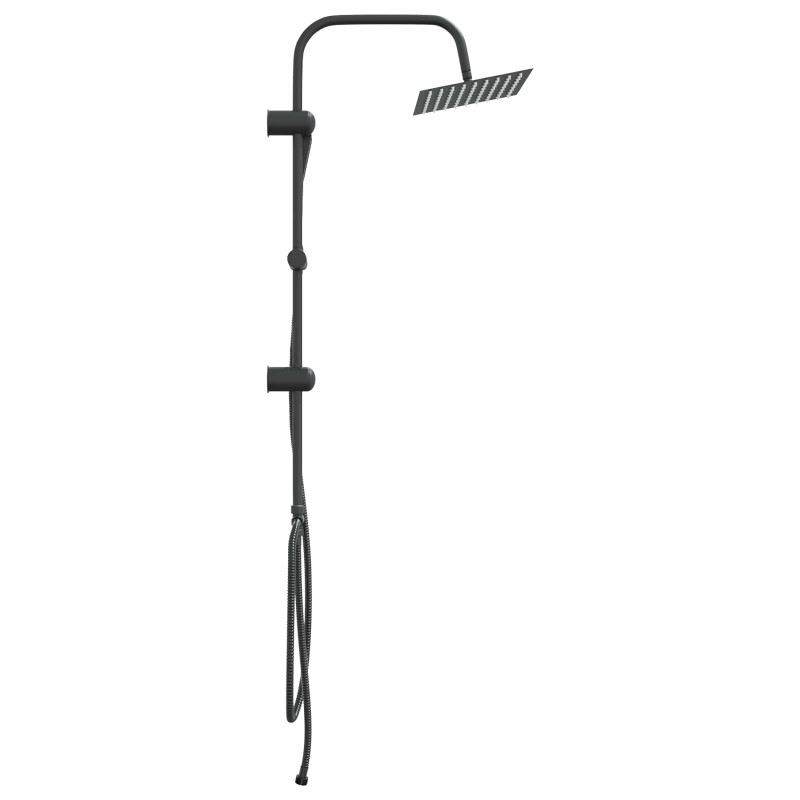 System Prysznicowy Czarny 47 x 20 x 95 cm Stal nierdzewna