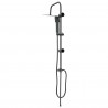 System Prysznicowy Czarny 47 x 20 x 95 cm Stal nierdzewna