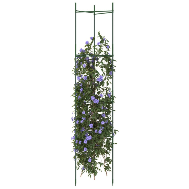 Podpórki do pomidorów, 6 szt., 154 cm, stal i PP