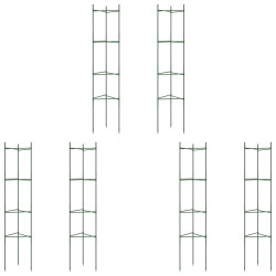 Podpórki do pomidorów, 6 szt., 154 cm, stal i PP
