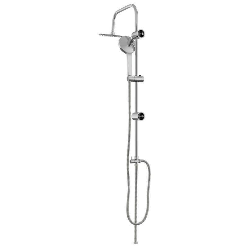 System Prysznicowy Srebrny 47 x 20 x 95 cm Stal nierdzewna