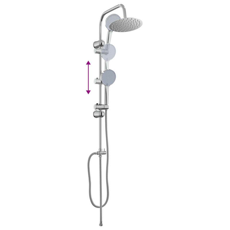 System Prysznicowy Srebrny 47 x 20 x 95 cm Stal nierdzewna