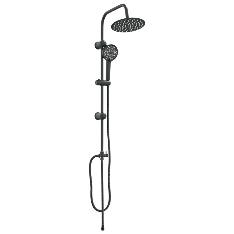 System Prysznicowy Czarny 47 x 20 x 95 cm Stal nierdzewna