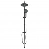 System Prysznicowy Czarny 47 x 20 x 95 cm Stal nierdzewna