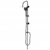 System Prysznicowy Czarny 47 x 20 x 95 cm Stal nierdzewna