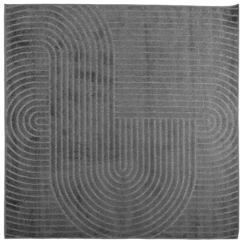 Dywany pokojowe Kwadrat PALMERAS Antracyt 120 x 120 cm