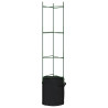 Podpórki do pomidorów z workami, 8 szt., 154 cm, stal i PP