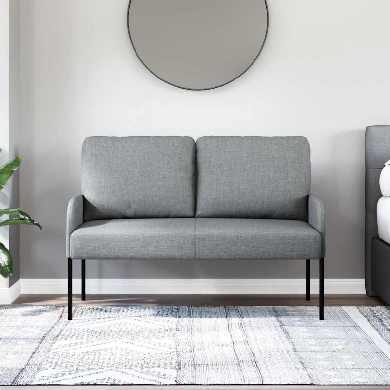 Kanapy z poduszką 110cm Jasnoszary sklejka