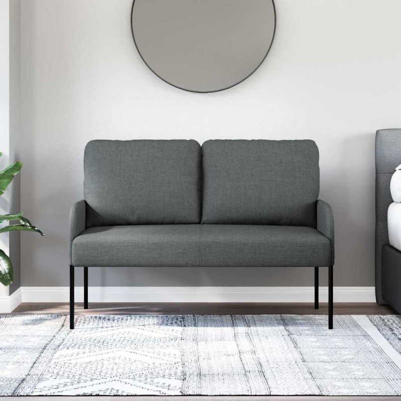 Kanapy z poduszką 110cm Ciemnoszary sklejka