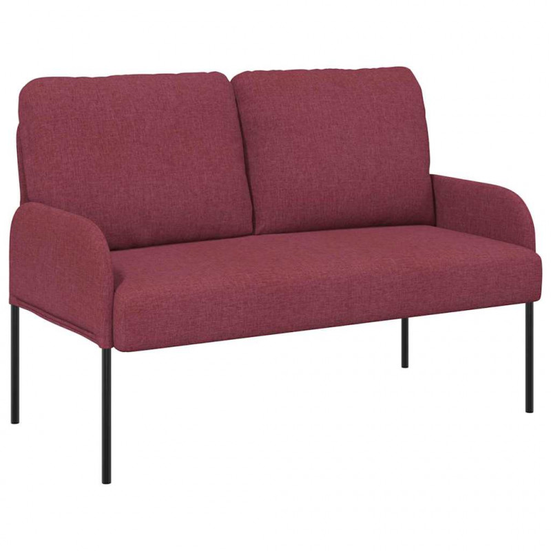Kanapy z poduszką 110cm Czerwone wino sklejka
