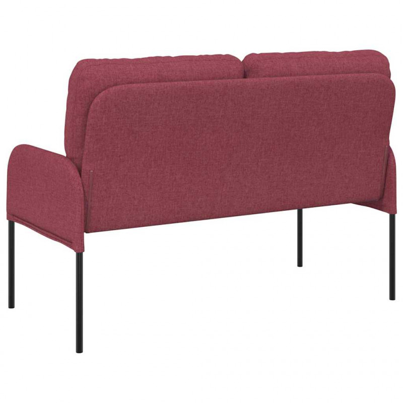 Kanapy z poduszką 110cm Czerwone wino sklejka