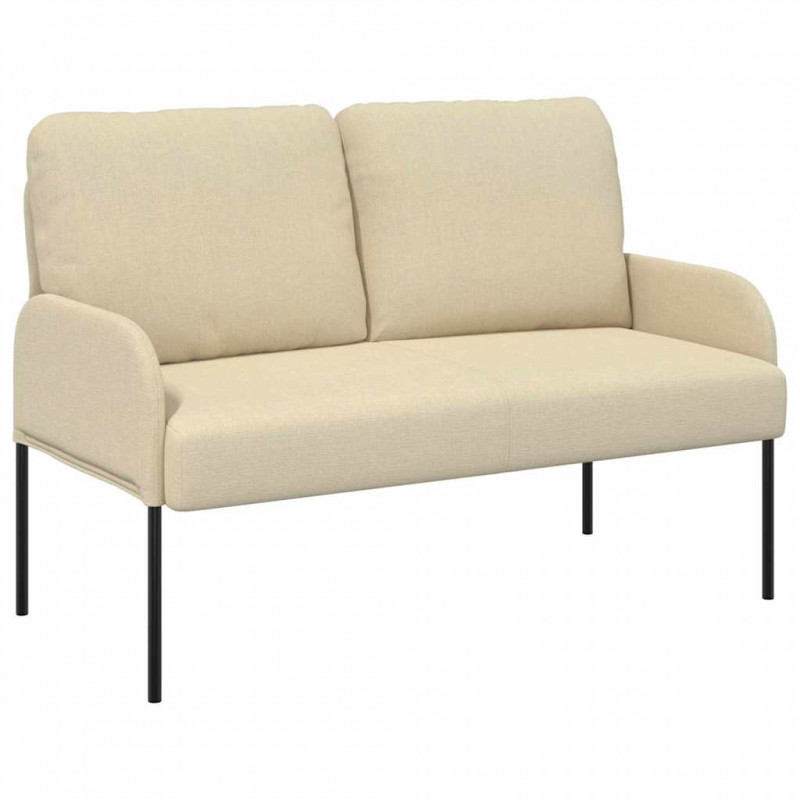 Kanapy z poduszką 110cm Kremowy sklejka