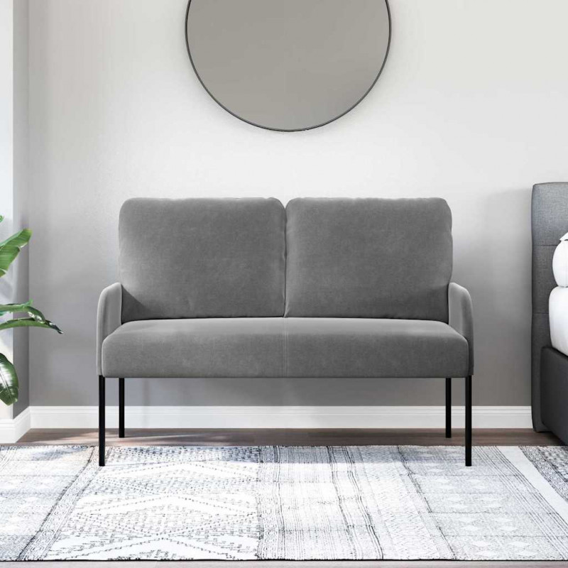 Kanapy z poduszką 110cm Ciemnoszary sklejka