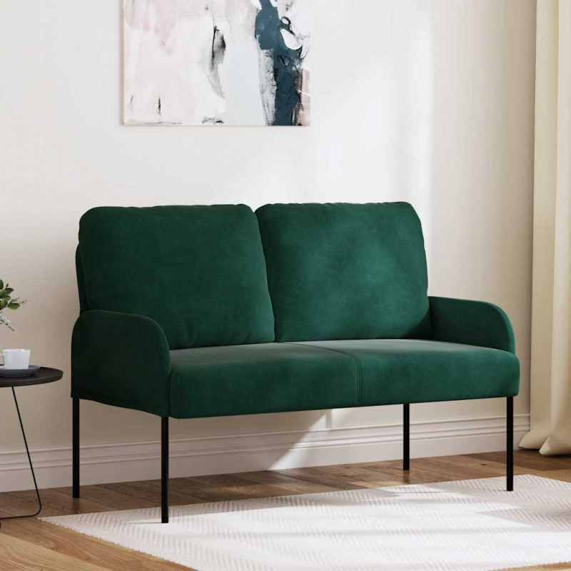 Kanapy z poduszką 110cm Ciemna zieleń sklejka