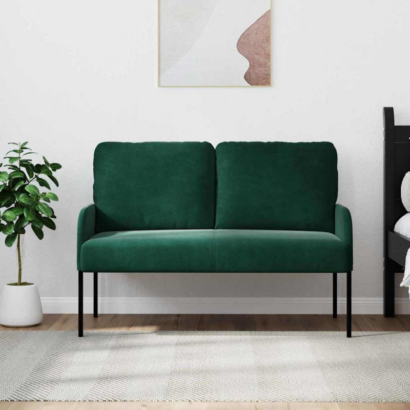 Kanapy z poduszką 110cm Ciemna zieleń sklejka