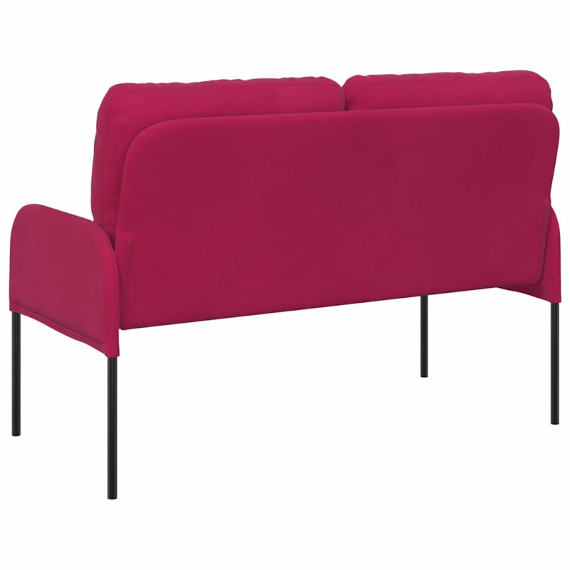 Kanapy z poduszką 110cm Czerwone wino sklejka