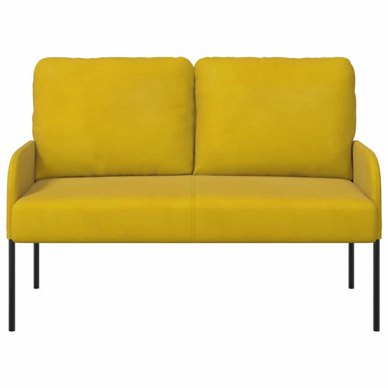 Kanapy z poduszką 110cm Żółty sklejka