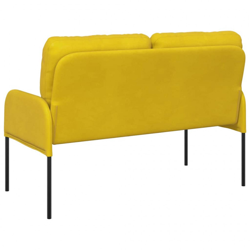 Kanapy z poduszką 110cm Żółty sklejka