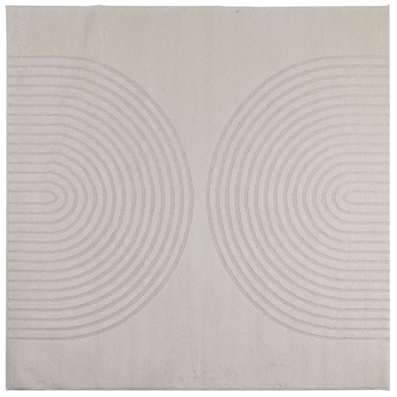 Dywany pokojowe Kwadrat GALATI Kremowy 240 x 240 cm Poliester