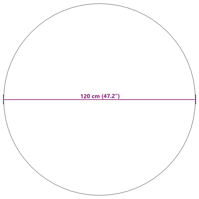 Dywany pokojowe Okrągły GALATI Kremowy Ø 120 CM Poliester