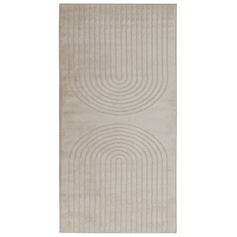 Dywany pokojowe Prostokątny GALATI Beżowy 150 x 80 cm Poliester