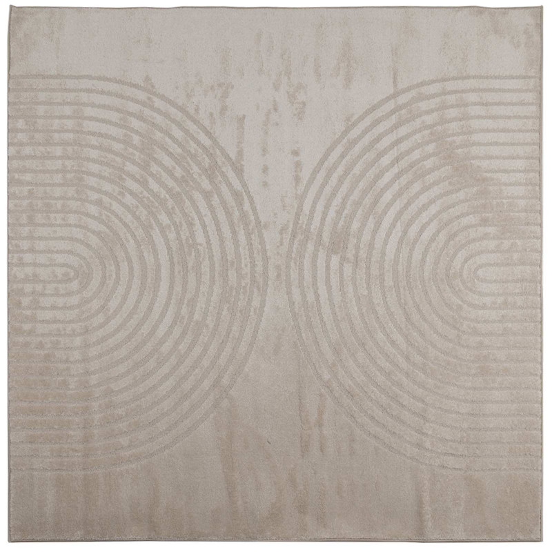 Dywany pokojowe Kwadrat GALATI Beżowy 200 x 200 cm Poliester