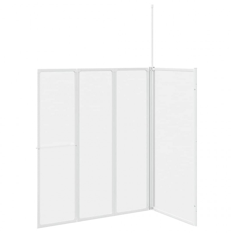 Ekran do kąpieli Mrożone 120 x 70 x 137 cm Aluminium