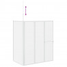 Ekran do kąpieli Mrożone 120 x 70 x 137 cm Aluminium