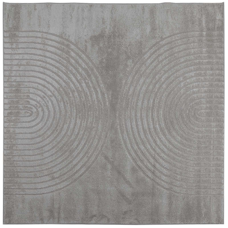 Dywany pokojowe Kwadrat GALATI Szary 200 x 200 cm Poliester