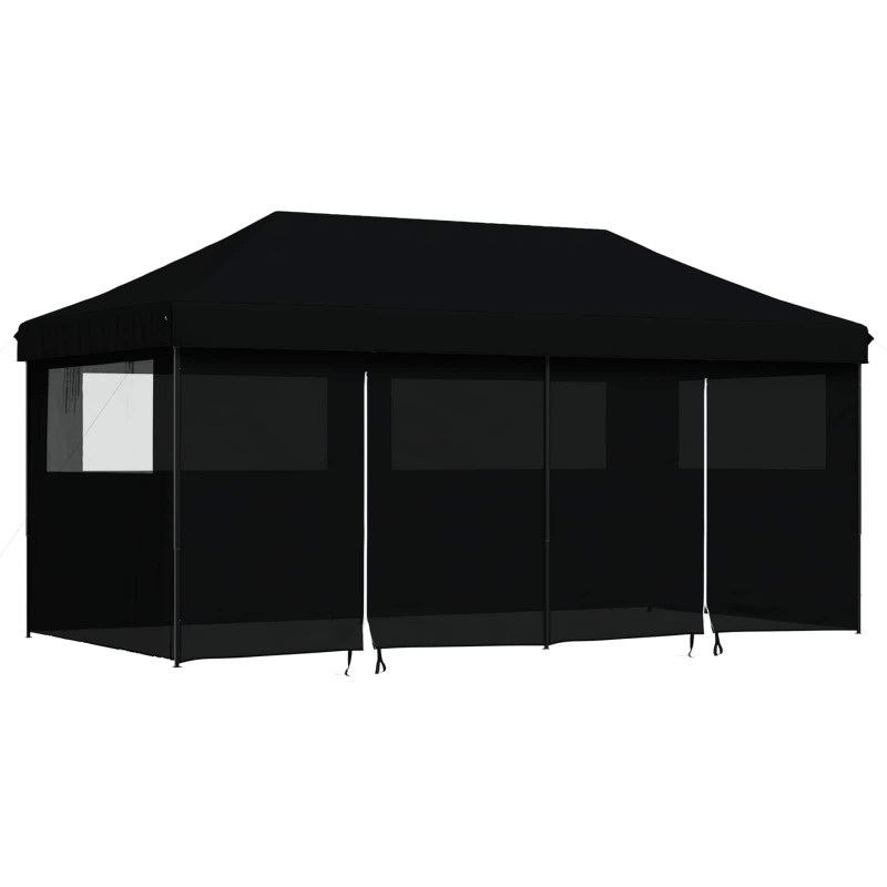 Namiot Imprezowy Czarny 292 x 580 x 315 cm Materiał Oxford