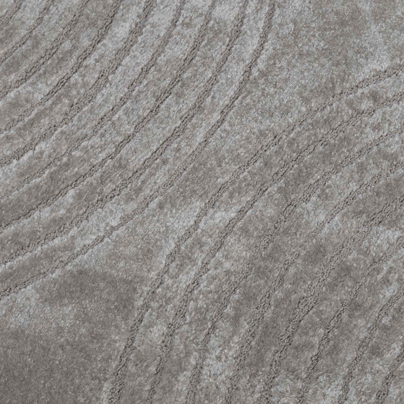 Dywany pokojowe Okrągły GALATI Szary Ø 200 CM Poliester