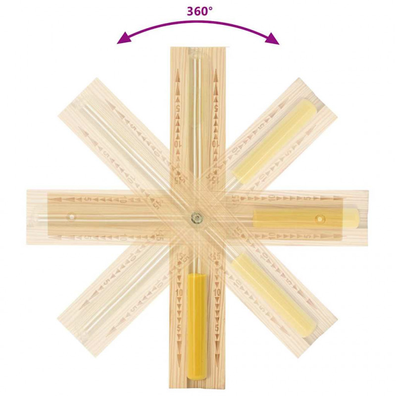 Zestaw akcesoriów do sauny 4 pcs Brązowy