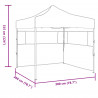 Namiot Imprezowy Niebieski 200 x 200 x 315 cm Materiał Oxford
