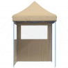 Namiot Imprezowy Beżowy 200 x 200 x 306 cm Materiał Oxford