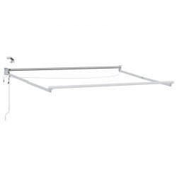 Elektryczna rama markizy składanej Biały 3 x 2 m Aluminium