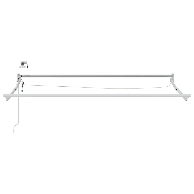 Elektryczna rama markizy składanej Biały 3 x 2 m Aluminium