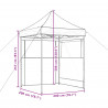 Namiot Imprezowy Czarny 200 x 200 x 306 cm Materiał Oxford
