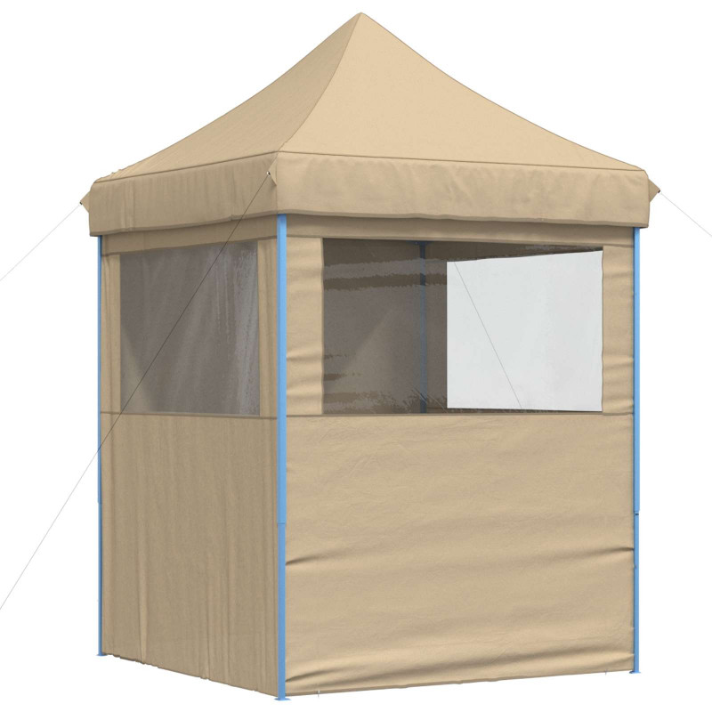 Namiot Imprezowy Beżowy 200 x 200 x 306 cm Materiał Oxford