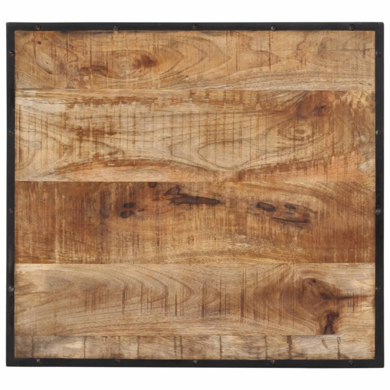 Stolik barowy, 60x55x107 cm, surowe drewno mango