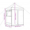 Namiot Imprezowy Czarny 200 x 200 x 306 cm Materiał Oxford