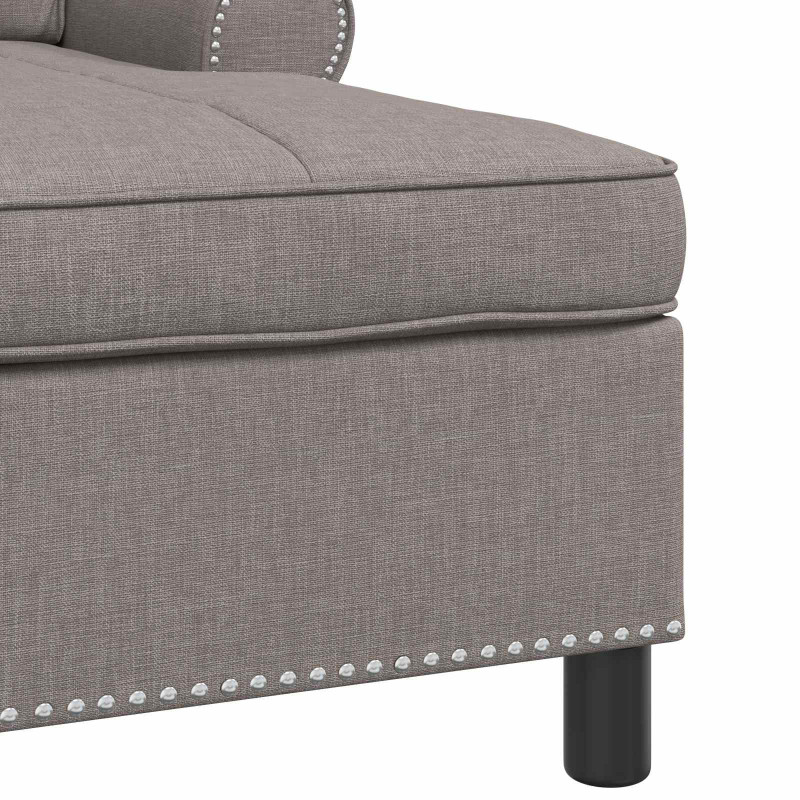 Leżak z poduszką Ciemnoszary 91 x 157 x 91 cm tkanina