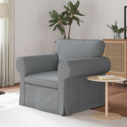 Sofa Jasnoszary 95 x 82 x 80 cm tkanina