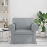 Sofa Jasnoszary 95 x 82 x 80 cm tkanina