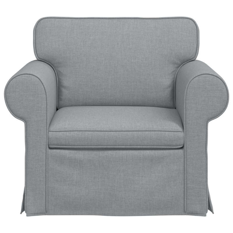 Sofa Jasnoszary 95 x 82 x 80 cm tkanina