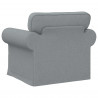 Sofa Jasnoszary 95 x 82 x 80 cm tkanina
