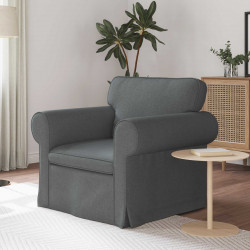 Sofa Ciemnoszary 95 x 82 x 80 cm tkanina