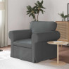 Sofa Ciemnoszary 95 x 82 x 80 cm tkanina