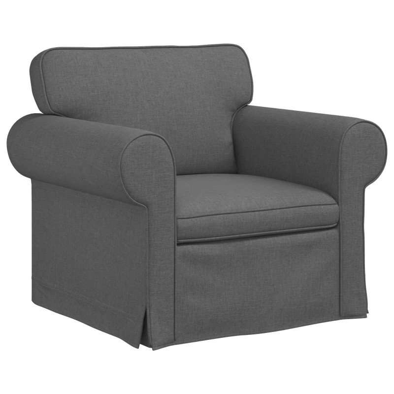 Sofa Ciemnoszary 95 x 82 x 80 cm tkanina