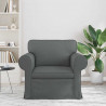 Sofa Ciemnoszary 95 x 82 x 80 cm tkanina
