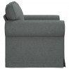 Sofa Ciemnoszary 95 x 82 x 80 cm tkanina